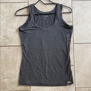 Calvin Klein Grey Liquid Jersey Tank Top Small